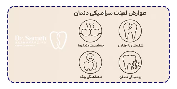 لمینت سرامیکی دندان چه عوارضی دارد؟