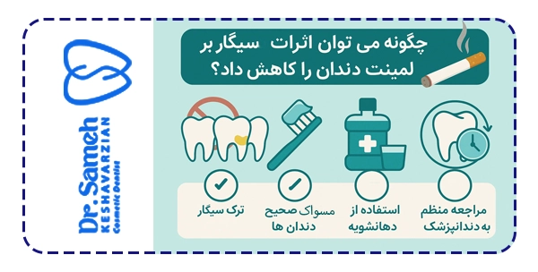 چگونه می توان اثرات سیگار بر لمینت دندان را کاهش داد?
